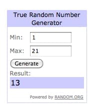 Spiritual Misfit Giveaway Winner !!!!